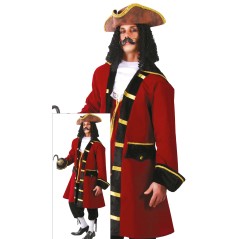 Disfraz de Capitan pirata garfio para hombre tallas-El Informal