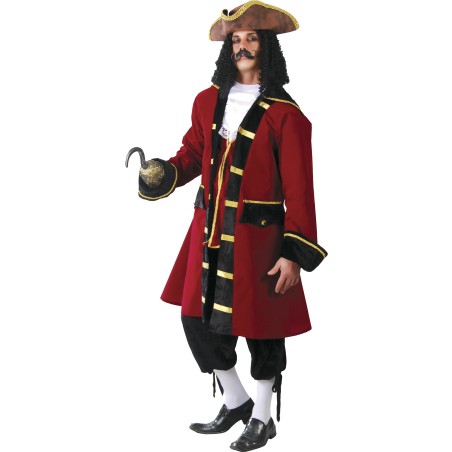 Disfraz de Capitan pirata garfio para hombre tallas