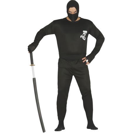 Disfraz ninja negro para adulto barato guerrero Talla L