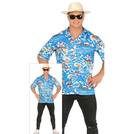 Camisa turista guiri hawaiano talla L 52-54-El Informal Santander