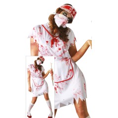 Disfraz enfermera zombie cruz talla L 42-44-El Informal