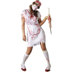 Disfraz enfermera zombie cruz talla L 42-44