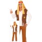 Disfraz hippie marron hombre tallas