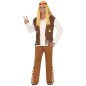 Disfraz hippie marron hombre tallas