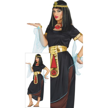 Disfraz Cleopatra egipcia negra nefertari tallas mujer-El Informal