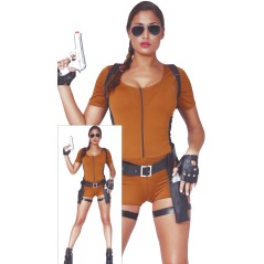 Disfraz de Lara Croft aventurera para mujer barato. Tienda disfraces