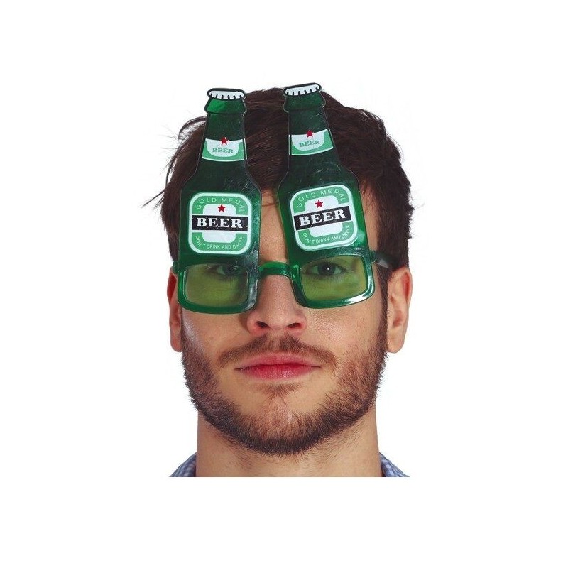 Gafas botella de cerveza para disfraz