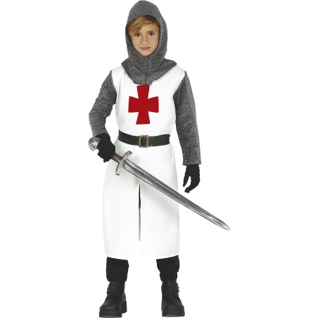 Disfraz templario medieval infantil talla 7-9 años