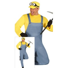 Disfraz Minions minero barato para adulto-Disfraces baratos online
