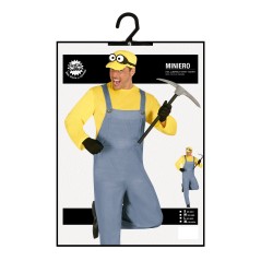 Disfraz Minions minero barato para adulto-Disfraces baratos online