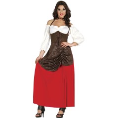 Disfraz tabernera posadera medieval tallas
