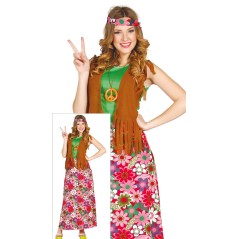Disfraz hippie falda larga tallas mujer-El Informal Santander