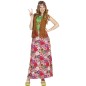 Disfraz hippie falda larga tallas mujer