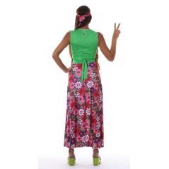 Disfraz hippie falda larga tallas mujer-El Informal Santander