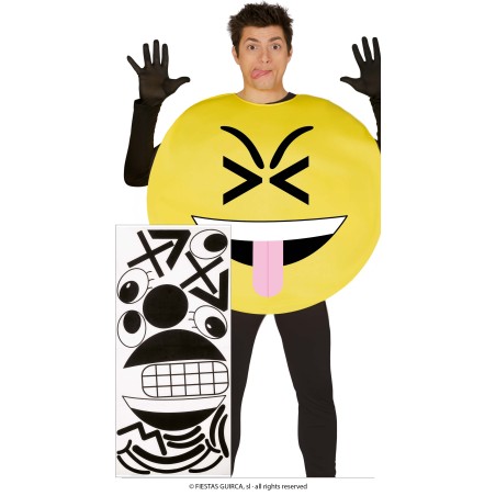 Disfraz emoticono caras personalibles barato L adulto -El Informal
