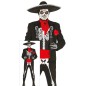 Disfraz esqueleto muerte mejicana hombre