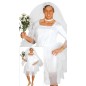 Disfraz novia para hombre t.l adulto