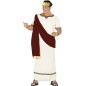Disfraz cesar augusto romano blanco y rojo emperad