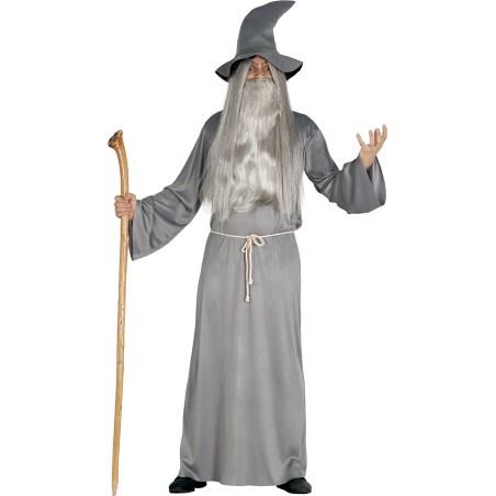 Disfraz mago gris talla m-l adulto