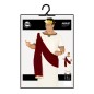 Disfraz cesar augusto romano blanco y rojo emperad