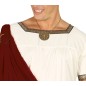 Disfraz cesar augusto romano blanco y rojo emperad