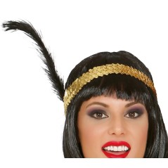 Disfraz charleston oro con flecos para mujer-El Informal Santander