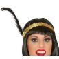 Disfraz charleston oro con flecos para mujer