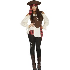 Disfraz pirata de los siete mares para mujer-El Informal Santander