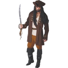 Disfraz capitan pirata tallas hombre