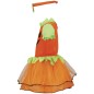 Peluca hippie castaña con flores