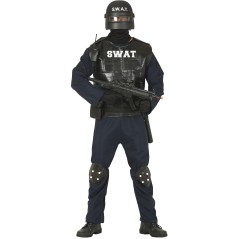 Disfraz policia SWAT para hombre talla L