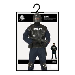 Disfraz policia SWAT para hombre talla L-Tus Disfraces Baratos