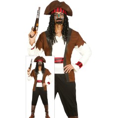 Disfraz pirata de los siete mares hombre adulto-El Informal Santander