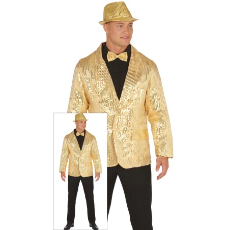 Americana lentejuelas oro para hombre talla l-El Informal Santander