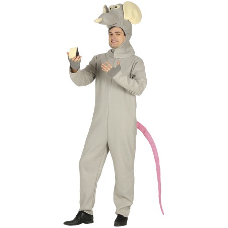 Disfraz rata gris para hombre tallas adulto