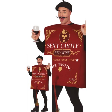Disfraz vino frances Chateau la pompette talla L-Tus Disfraces Baratos