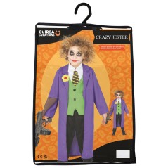 Disfraz payaso loco similar al joker para niño -El Informal