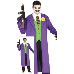 Disfraz payaso asesino similar al Joker de Batman talla M barato