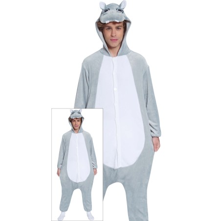 Disfraz pijama hipopotamo para hombre-Tus disfraces baratos online