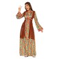 Disfraz hippie vestido largo para mujer tallas