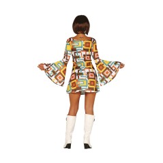 Disfraz discotequera mujer años 70 disco vestido-El Informal Santander