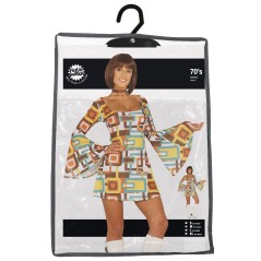 Disfraz discotequera mujer años 70 disco vestido-El Informal Santander