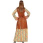 Disfraz hippie vestido largo para mujer tallas