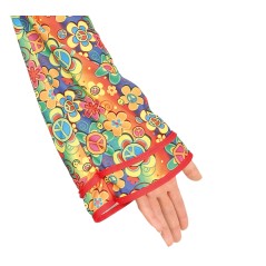 Disfraz hippie vestido largo para mujer tallas-El Informal Santander