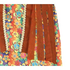 Disfraz hippie vestido largo para mujer tallas-El Informal Santander