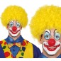Peluca payaso amarilla rizos barata