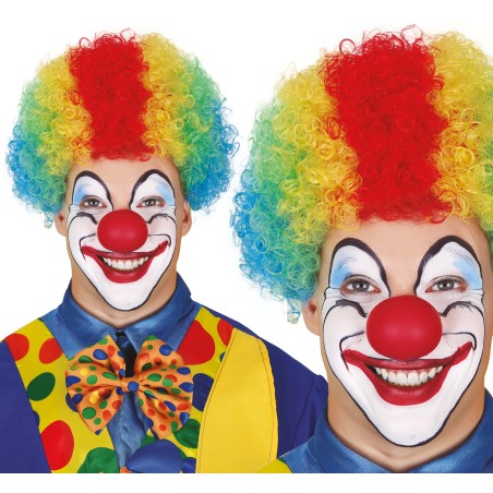 Peluca payaso rizos multicolor-El Informal Santander