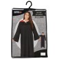 Disfraz mago tunica negra para mujer talla L 42-44