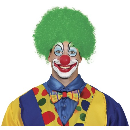 Peluca payaso verde