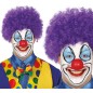 Peluca rizos lila payaso rizos